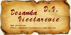 Desanka Vicelarević vizit kartica